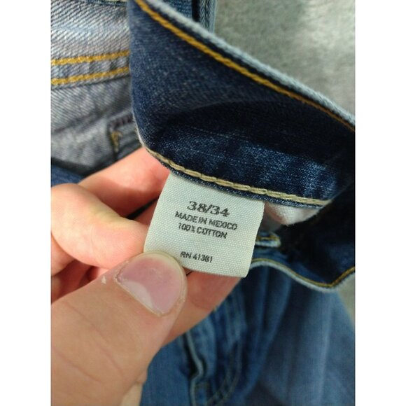 Polo Ralph Lauren Jeans Mens 38x34 Blue Denim 867 Classic Fit Straight Leg - Picture 8 of 10